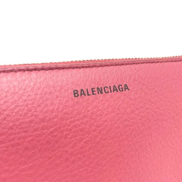 BALENCIAGA logo Everyday Continental Zip Around Long Wallet Unused - Picture 7 of 12